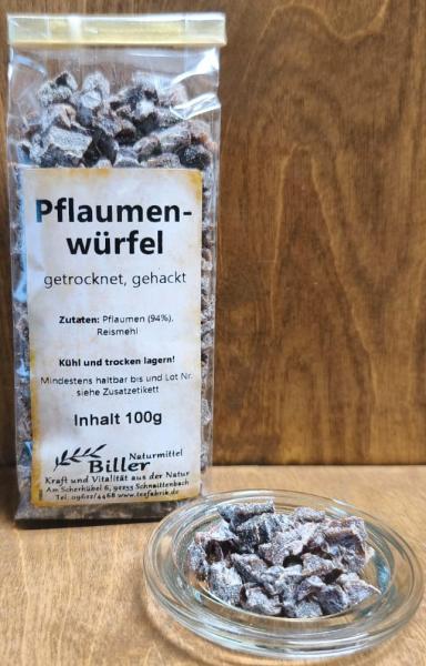 Pflaumenwürfel getrocknet
